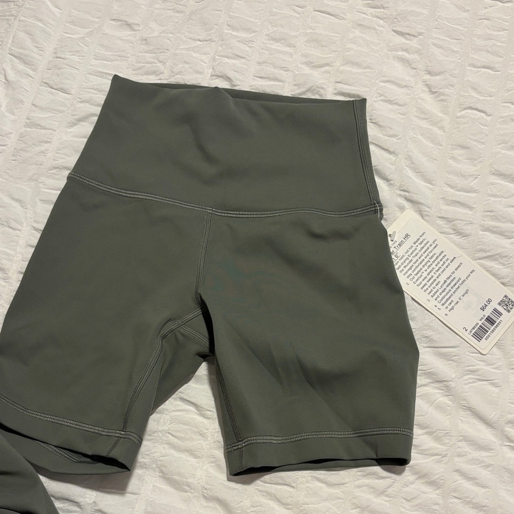 lululemon athletica Dark Green Bike Shorts